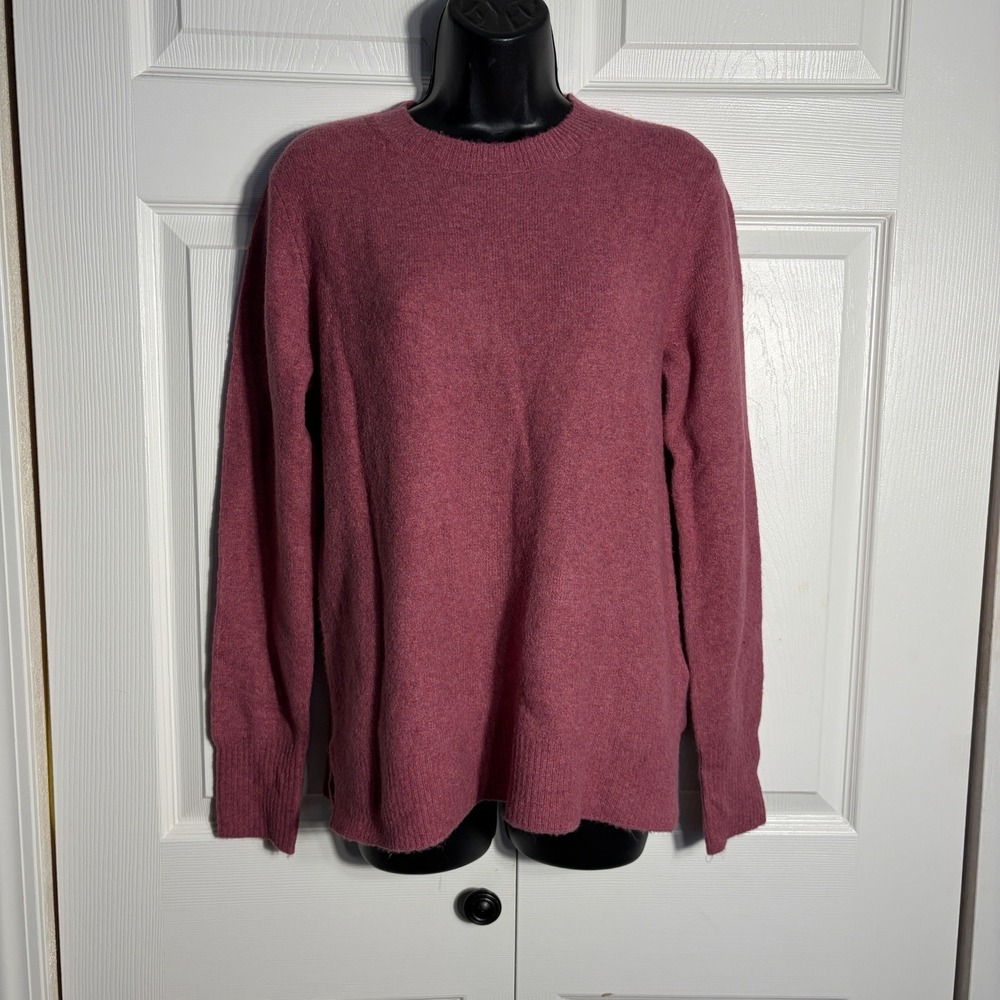J Crew Extra Soft Crewneck Sweater Women S Pink Knit Pullover Long Sleeve Top